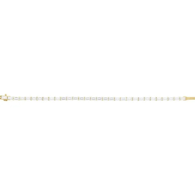 Baguette Diamond Line Bracelet