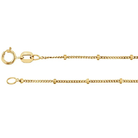 Beadset Curb Chain