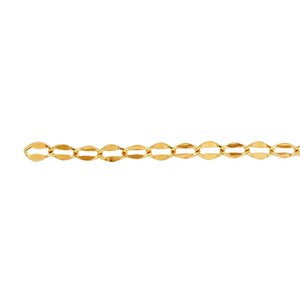Permanent Jewelry Dapped Oval Chain Bracelet