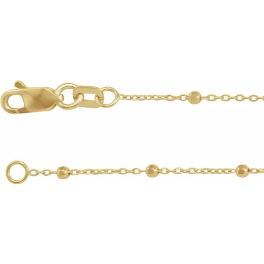 Bead Set Cable Chain Bracelet