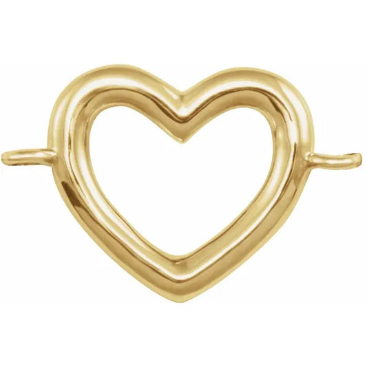 Permanent Jewelry Open Heart "Charm" Link